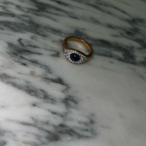 Swarovski evil eye ring